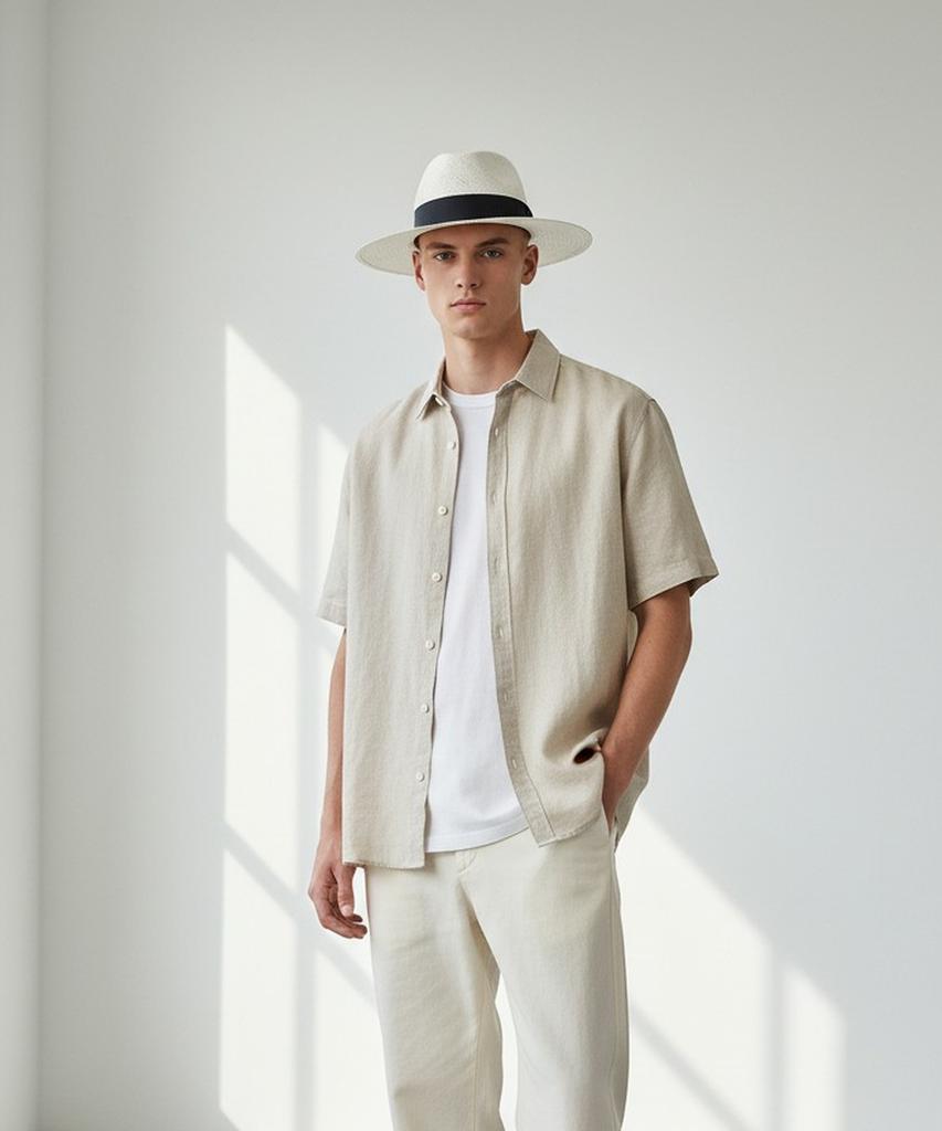 Yunibeosyeolkemiseuteuli Swing Nv Line White Fedora Summer Fedora