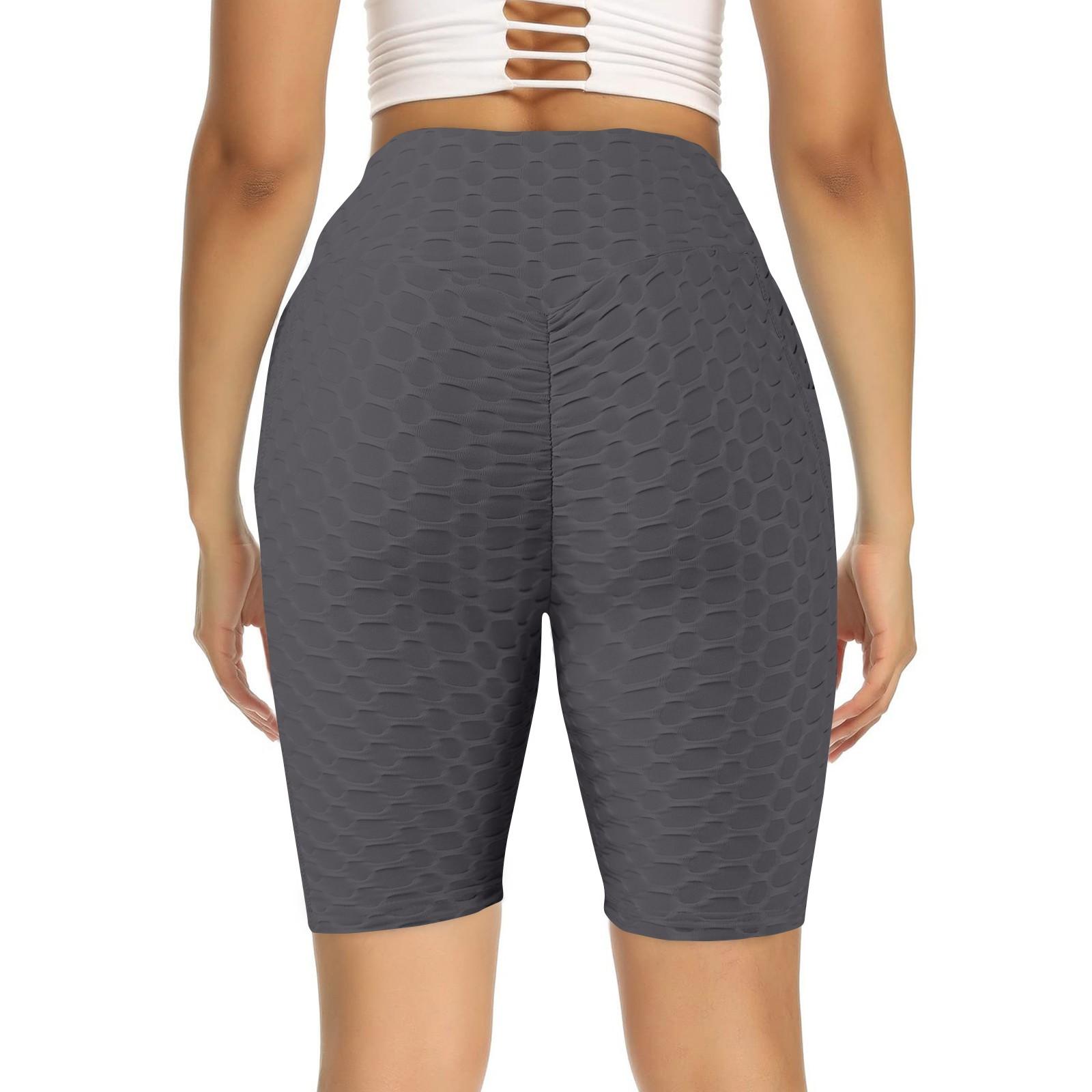 

Женские сексуальные капри, йога, фитнес, персики, ягодицы, спортивные леггинсы с карманами M