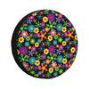 Fiori Hippie Copriruota di Scorta Protezioni Ruote Resistenti alle Intemperie Universali per SUV Camion Auto Protezioni Ruote Copriruote