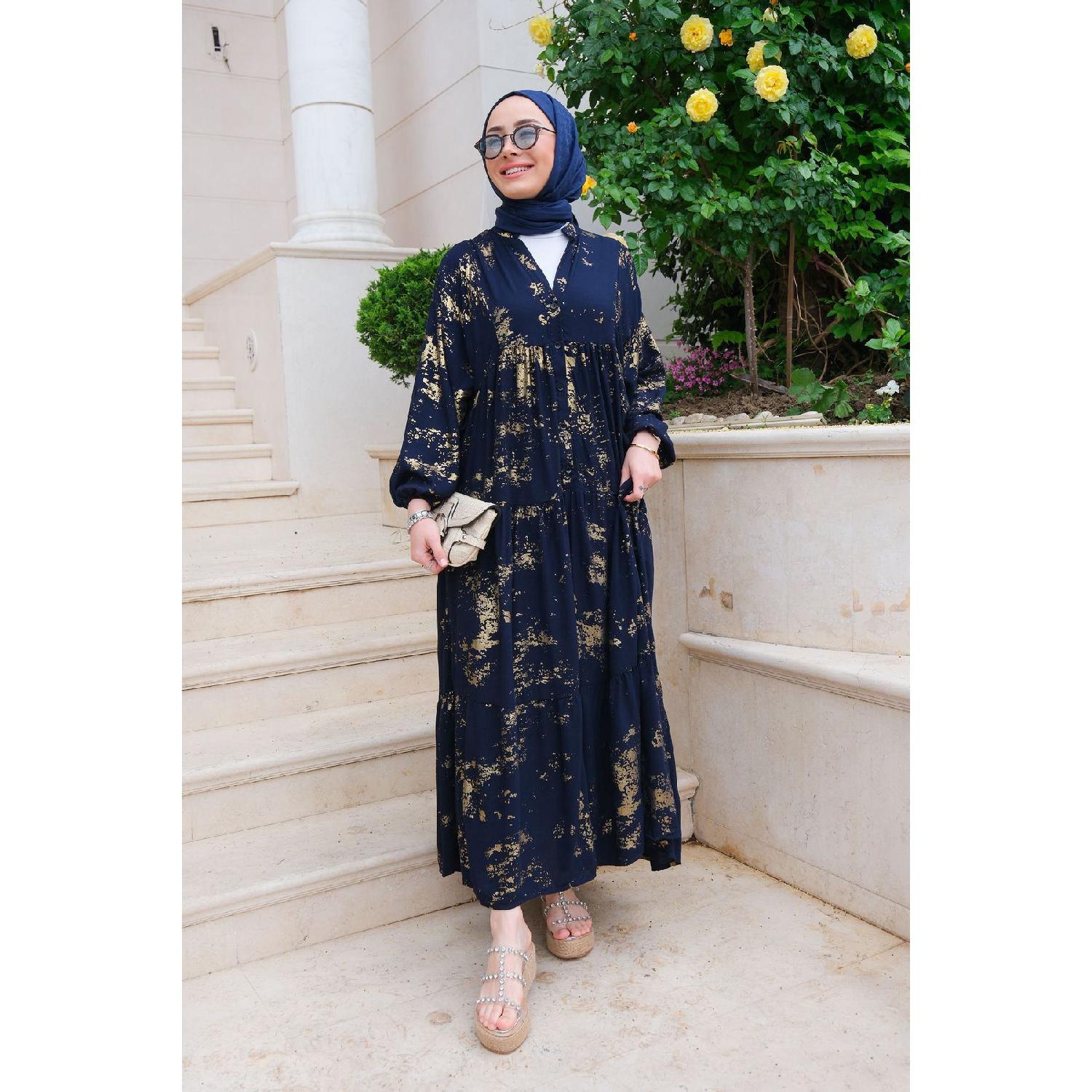 

Мраморное Модельное Платье Золото Желтое S/M