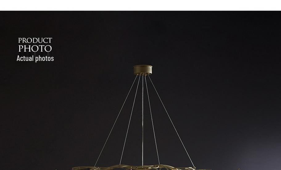 Firefly Branch Crystal Pendant Lamp - Post-modern Luxury Lighting for Living Room, Bedroom, and Dining Room.