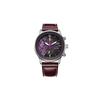 Серия Eco-Drive Классические Eco-Drive Для отдыха Водонепроницаемые Солнечные Кварцевые Нержавеющая Сталь Кожаный Ремешок Мужские Часы Фиолетовый Циферблат CA7070-09X