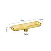 304 Stainless Steel Floor Drain Anti-Odor Bathroom Shower Drainage Rectangle Long Bath Drains for Kithchen Toilet 20-60cm