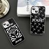 Famous Printed J-JoopS Logo Tempered Glass For Iphone 14 13 12 11 Pro Mini XS MAX 14Plus X XS XR Fundas
