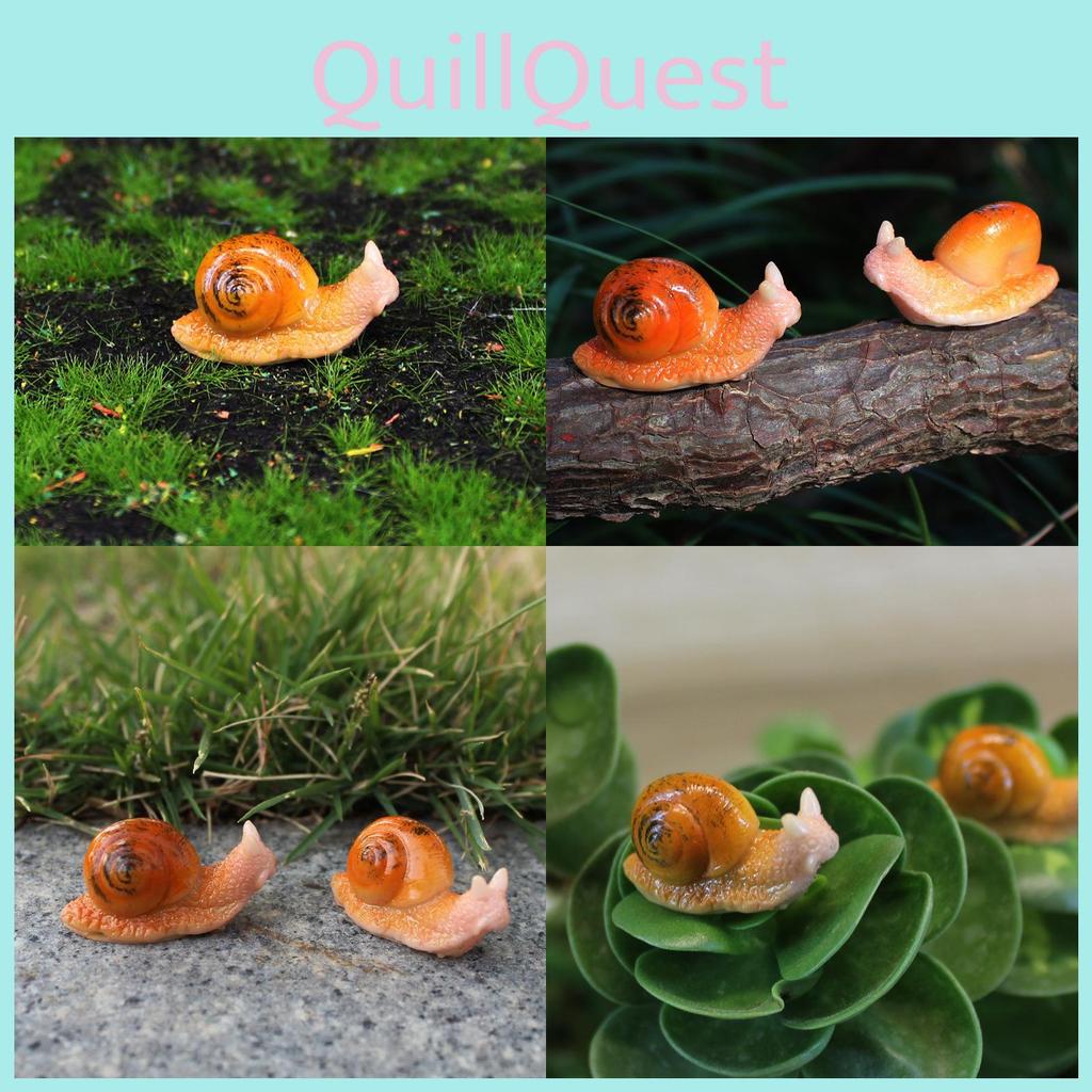 Micro Landscape Succulent Snail Resin Animal Art Piece Garden Home Decor For Celebrations