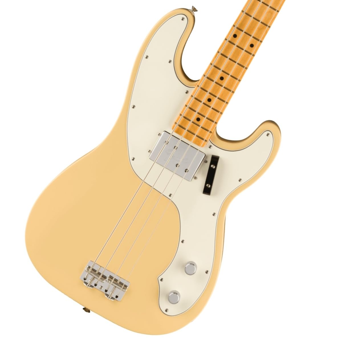 Fender Basso elettrico II Maple Vintage White con custodia morbida Vintera® '70s Telecaster® Bass, tastiera,
