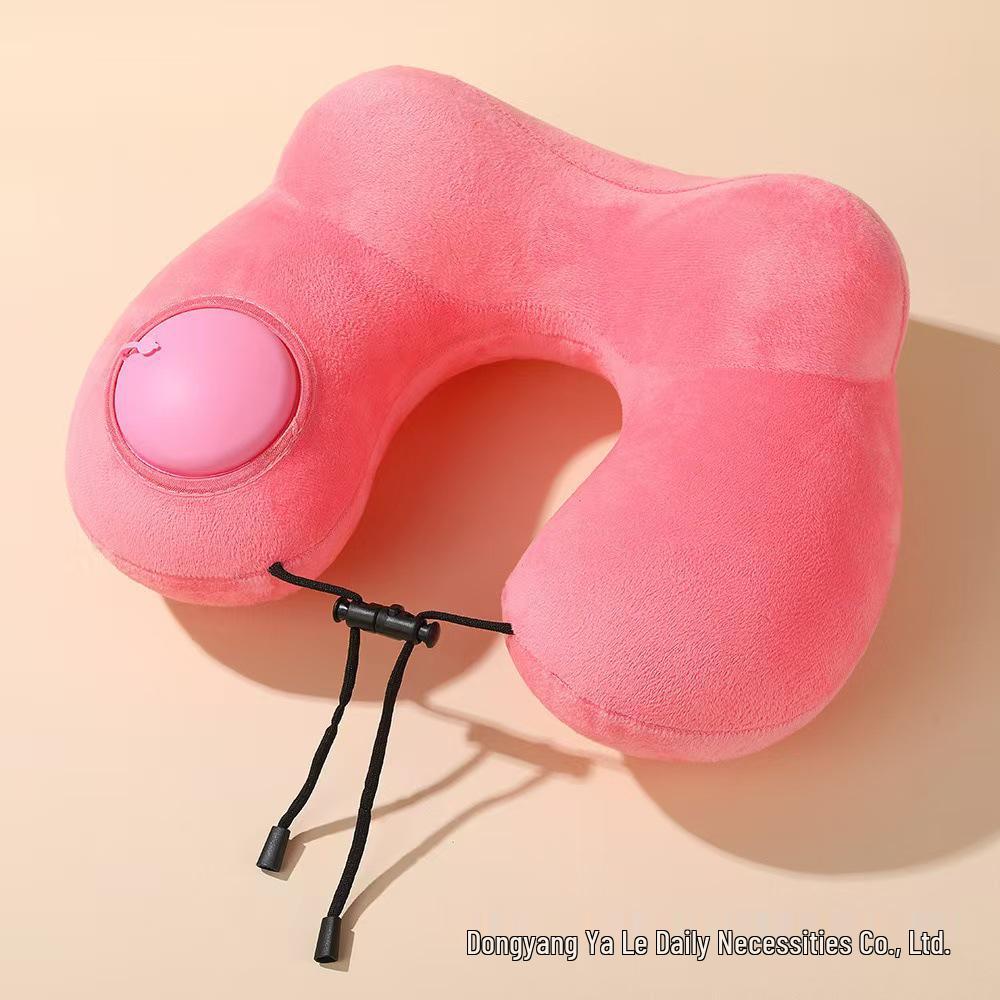 Tragbares aufblasbares Nackenkissen für Büro, Zuhause, Reisen und Auto