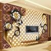3d Mural Luxury Black Flowers Wallpaper Soft Roll Jewelry Murals Living Room Sofa Bedroom Home Decor 3d Fresco