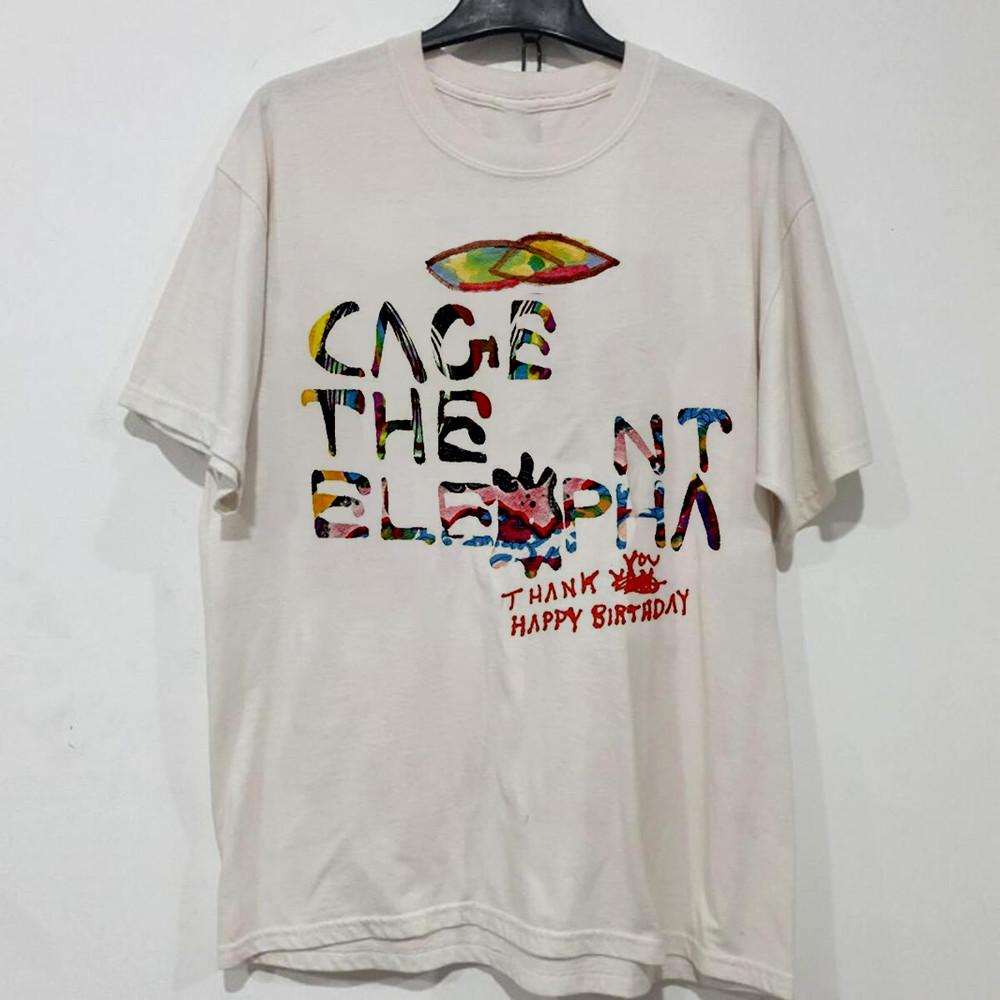 Vintage Cage the Elephant Band 2024 Shirt Unisex Concert S to 5XL BO624 Unisex T-Shirt XXL
