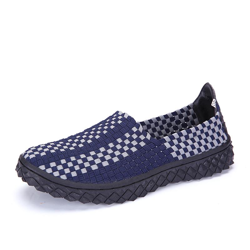 Summer Men Braid Beach Shoes Women Casual Weave Slip On Outdoor Flats Tennis Sneakers for Couples