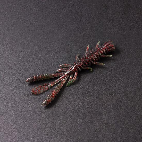 10 pièces 7cm/2.45g Leurre de pêche Bonne flexibilité Haute élasticité Conception de simulation Couleur vive