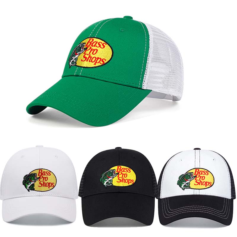 Fashion casual Fishing Hunting Baseball Cap Outdoor Sun Visor Snapback Adjustable Hat Adult Green Fisherman Trucker Hats Dad Hat