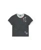 Sun Love [Stitch] W Wappen Ringer Tee Heather Charcoal