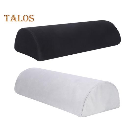 Half Moon Bolster Pillow for Legs Back Sleeping Knee Pillow Memory Foam Under Knee Pillow with Machine Washable Cover for Ankle Foot Comfort