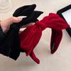 Velvet Large Bowknot Hairband Anti-slip Hair Hoop Fashion Women's Hairband  Hair Accessory