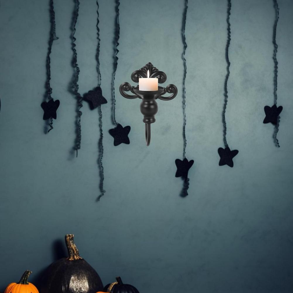 Decorative Wall Art Vintage Iron Candle Holder Functional Vintage Style