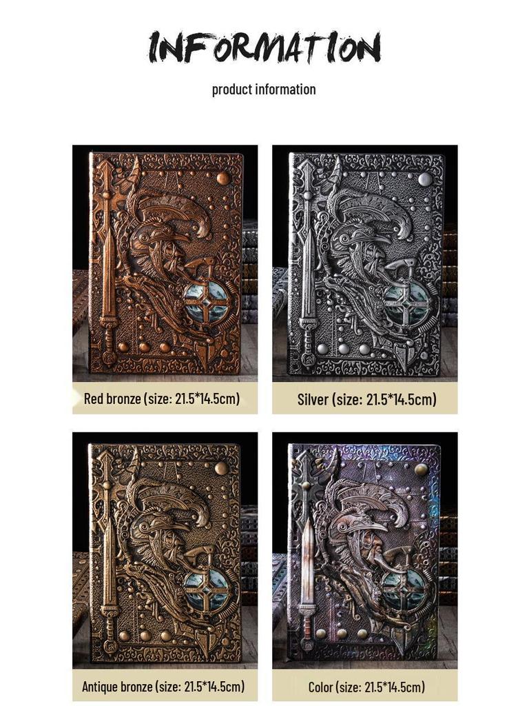 Paladin European Retro Business Diary: Embossed PU Notebook