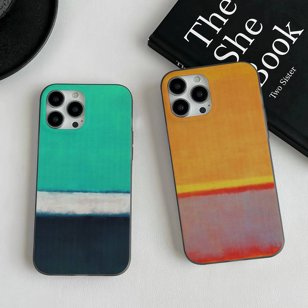 Abstract Art M-Mark R-Rothko Phone Case For IPhone 17 16 15 14 13 12 11 Pro Max Plus Corrugated Bumper Back Cover Shell