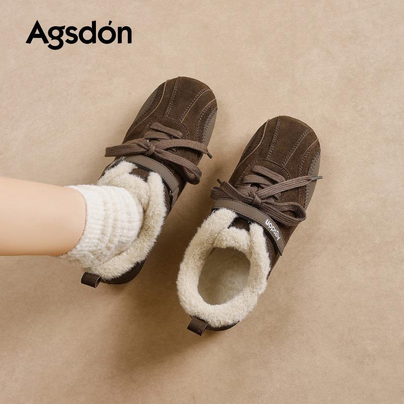 Fleece German Training Shoes Women's New Winter Platform Plush Snow Boots Forrest Gump Sports Cotton Shoes