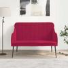 Velvet Bench In Wine Red 110 X 76 X 80 Cm
