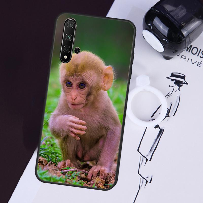 Cute Baby Monkey Animal Case For Huawei Nova 3i 7i 11i 11 Pro 10 9 SE 5T Y60 Y61 Y70 Y90 Y91 P20 P30 P40 Lite Cover