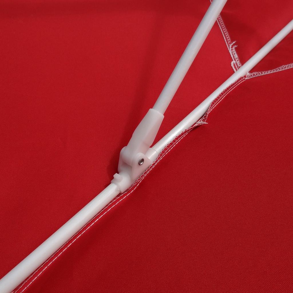 6.6x6.6ft Patio Umbrella Replacement Canopy with 4 Ribs Water Proof Square Outdoor Umbrella Replacement Top