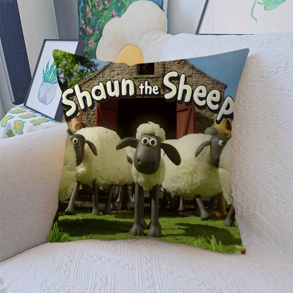 Cartoon S-shaun The S-sheep Pillowcase Toon Gift Cushion Cover Bedroom Home Sofa Chair Seat Decor Pillow Case
