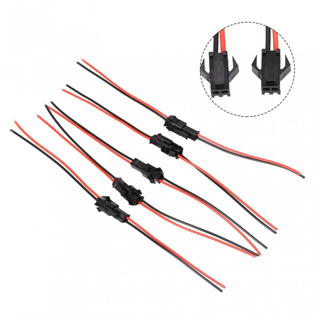 Long Lasting Durability 10PCS SM 2Pins 2P Female Male Connector Cables