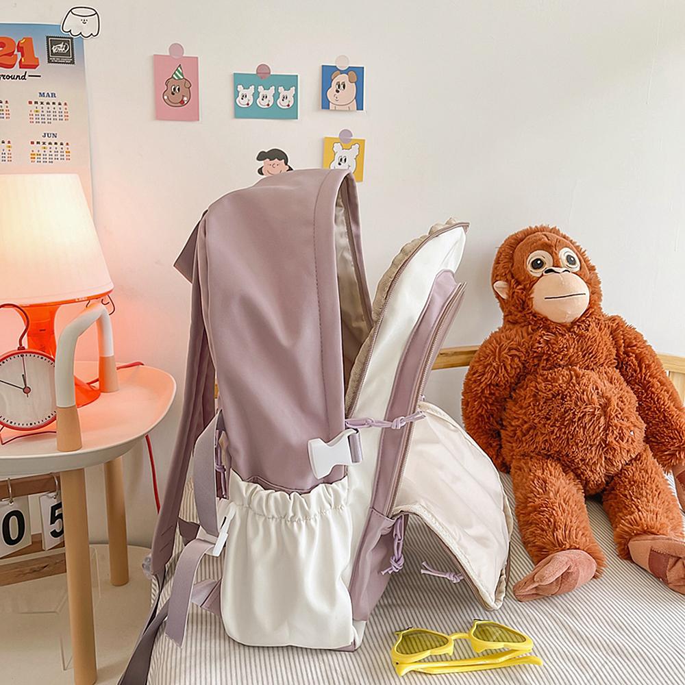 Kawaii Backpack with Pins Kawaii School Backpack Cute Aesthetic Backpack Cute Kawaii Backpack for Teenage Girls Trave