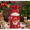Christmas Wine Bottle Bag - Designed for Santa Claus, Reindeer, Snowman, Reusable for Christmas, Weddings, Birthdays, and Holiday Parties