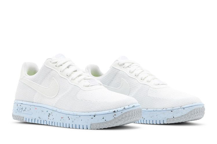 Women's Sneakers Nike Air Force 1 Low Crater Flyknit White Ice Blue (Women's) White/Pure Platinum-White
