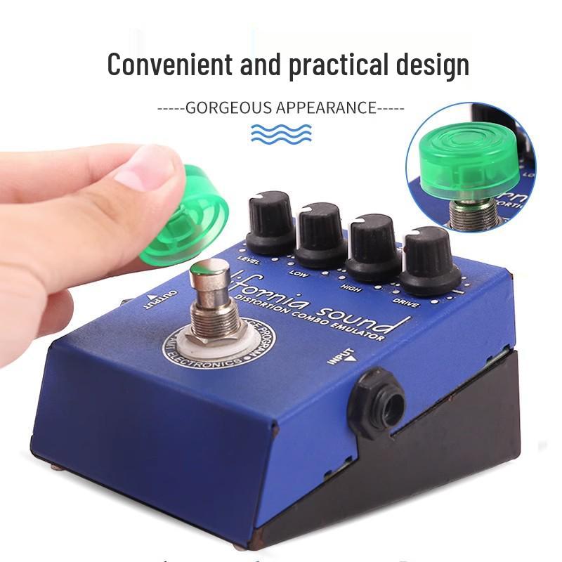 Electric Guitar Pedal Foot Switch Cap - Single Piece String Winder Accessory