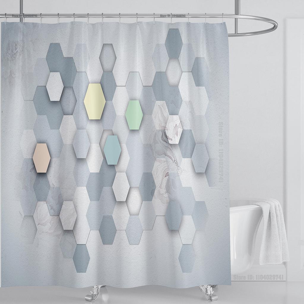 Plants Graphic Shower Curtain Waterproof Shower Curtain Polyester Fabric 3D Printing Bathroom Curtains Bathroom Decor With Hooks