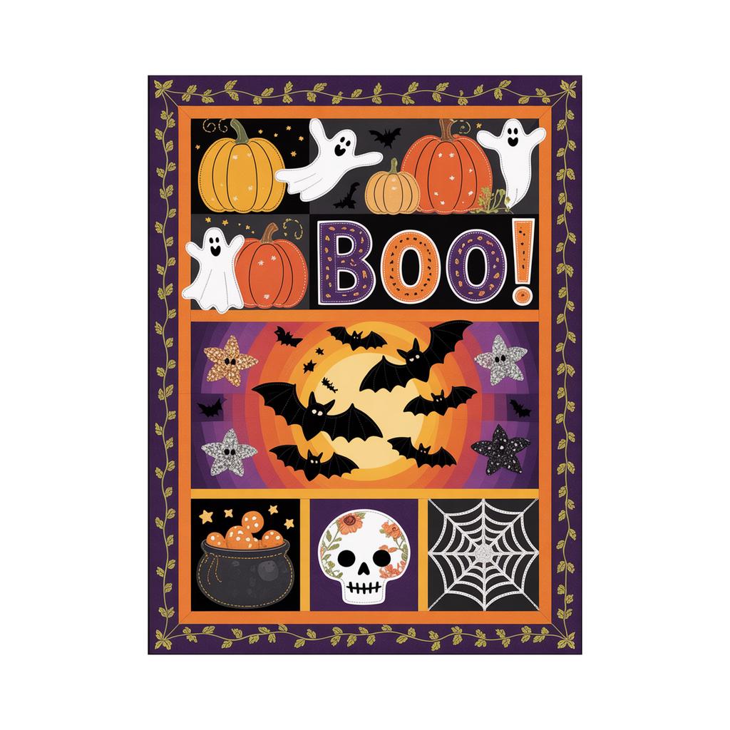 Halloween Print Pumpkin Castle Blanket Flannel Blanket Throw Blanket
