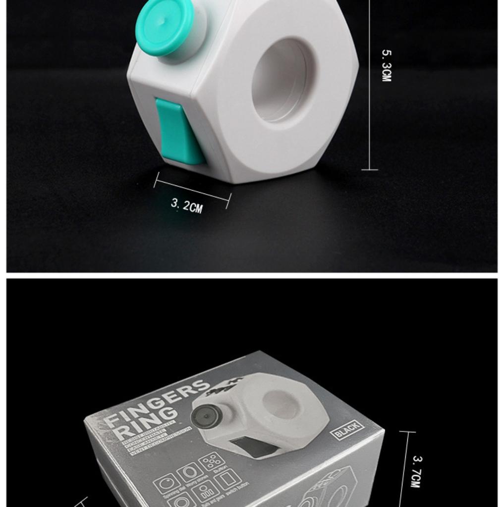 Fidget Ring for Anxiety, Sensory Finger Ring Toy for Adults Kids, Spinner Ring for Stress Relief