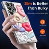 Do Samsung S24 S22 Ultra Plus S23 S21 S20 Fe A55 A35 A25 A15 A54 A34 A53 5g Relief Olej Malowanie Kwiaty Wzór Wstrząsoodporny Pc Twardy Smukły Telefon Etui