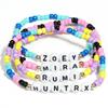 Kristallarmband-Set mit Glasperlen für Mädchen - K-Pop-inspiriertes stapelbares Schmuckgeschenk