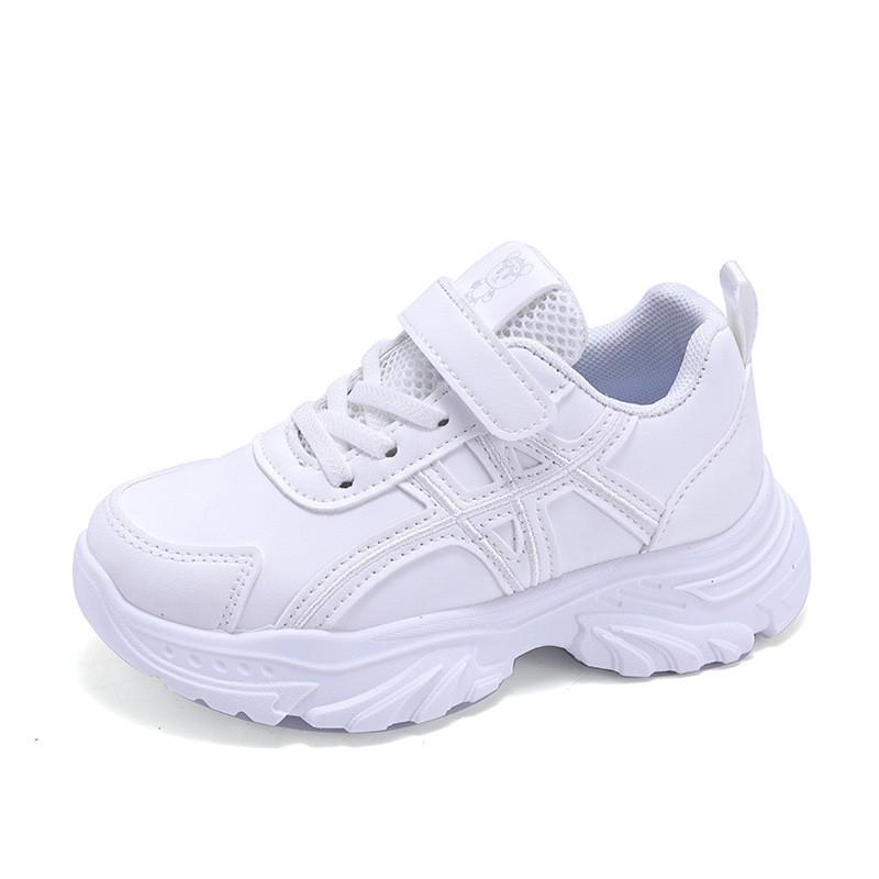 Kinderschuhe Laufen Herbst 2026 Lederoptik Sneaker Schulkinder Jungen Mädchen Leicht Atmungsaktiv Rutschfest Sportlich