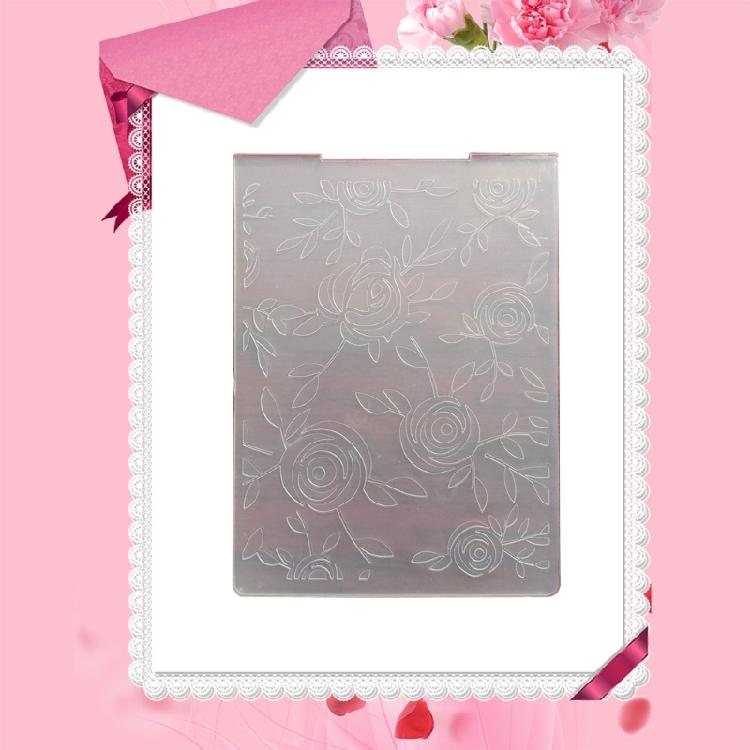 Plastic Embossing Folders for Card Making DIY Scrapbooking, Many Flowers Frame Template for Paper Craft Photo Album