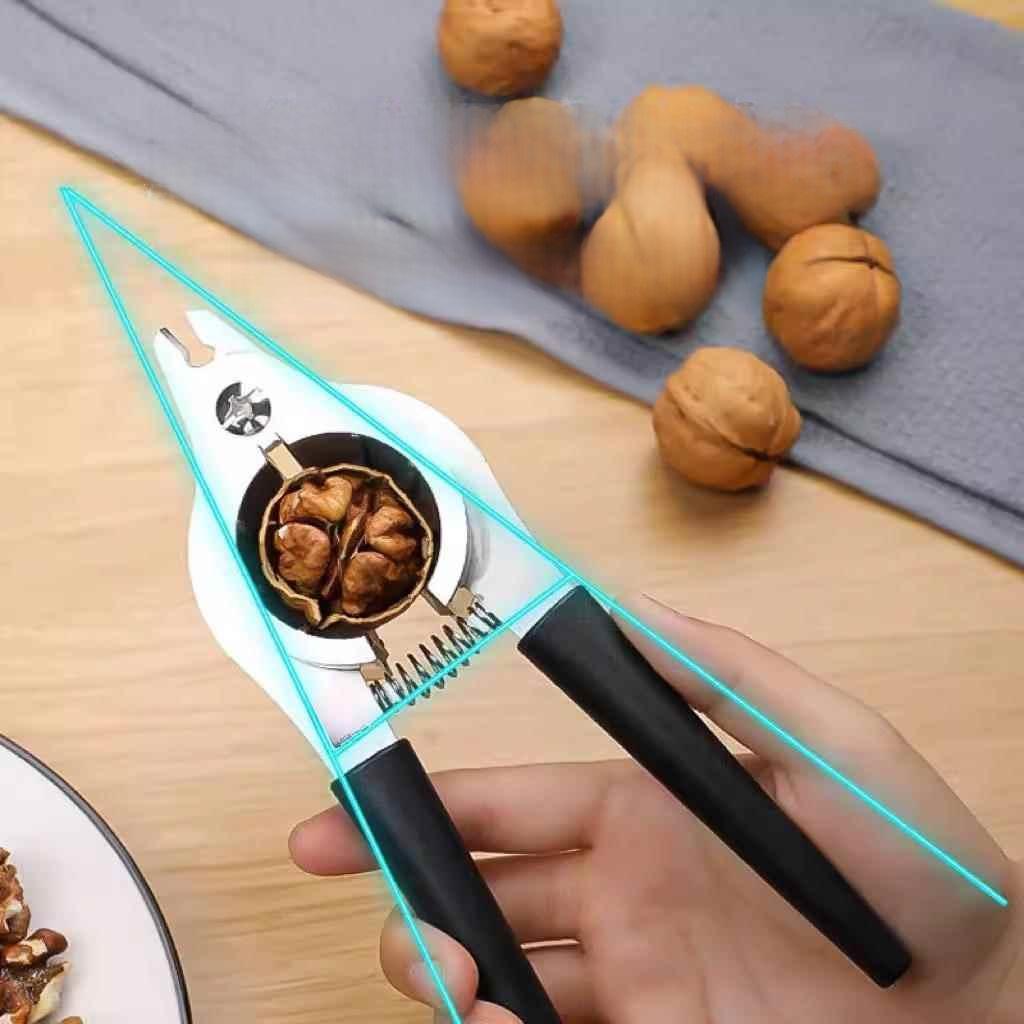 Stainless Steel Walnut Cracker Multi-functional Home Use Peanut & Nut Shell Opener
