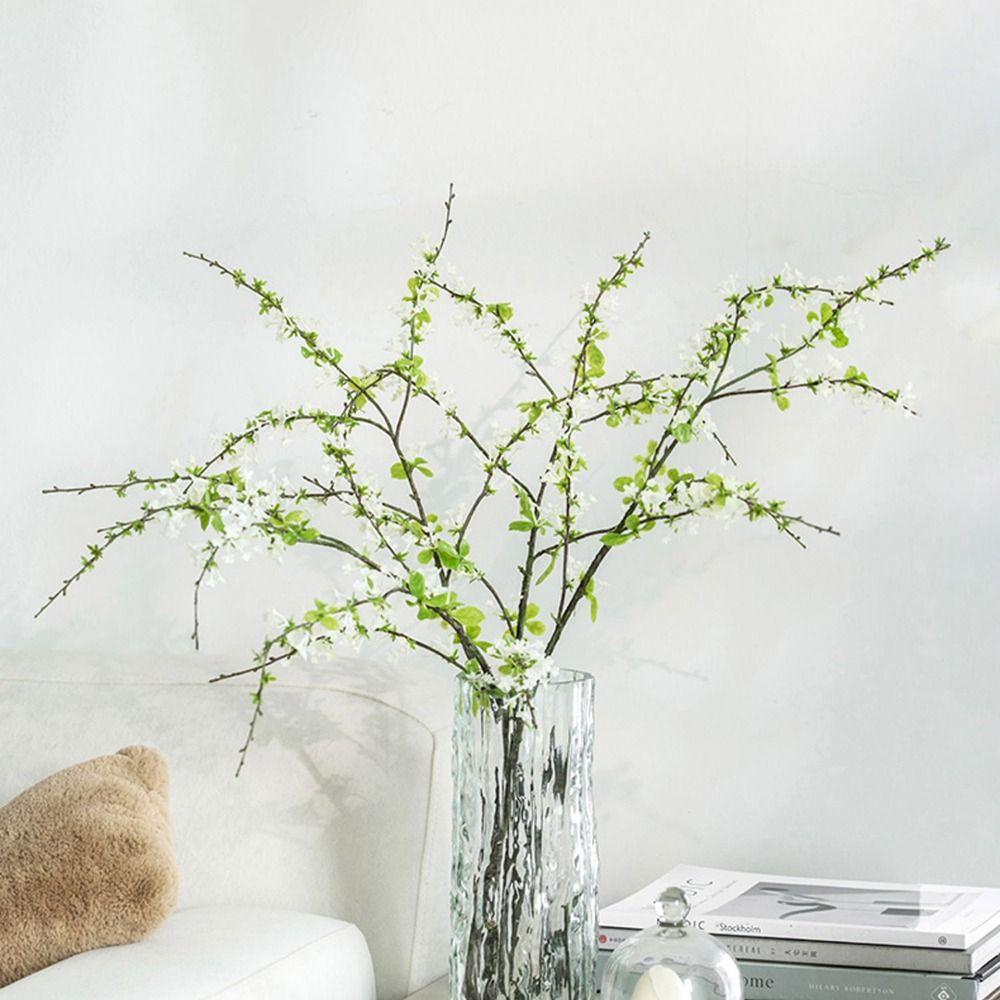 

Pastoral Style Bouquet Silk Texture Artificial Flower Fake Plant Home Decoration Snow Willow рожевий