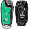 Flip Key Fob Replacement Fits For 2015 2016 Ford F150 Key Fob F250 F350 2017 2018   Explorer (2016-) F350 F450 Ranger Ecosport Bronco Keyless Entry