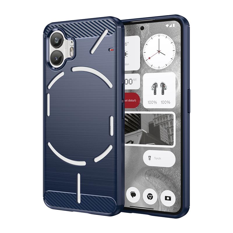 Pentru Cover Nothing Phone 2 Husa pentru Nothing Phone 2 Phone2 Husa din silicon rezistenta la socuri din fibra de carbon pentru husa Nothing Phone 2