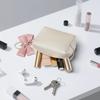 YIYIMUKI Mini Cosmetic Small Gadget Sanitary Set of with Butterfly Ribbon and Pearl Cute and Stylish Korean Freestanding Great Travel Pouch, Pouch,