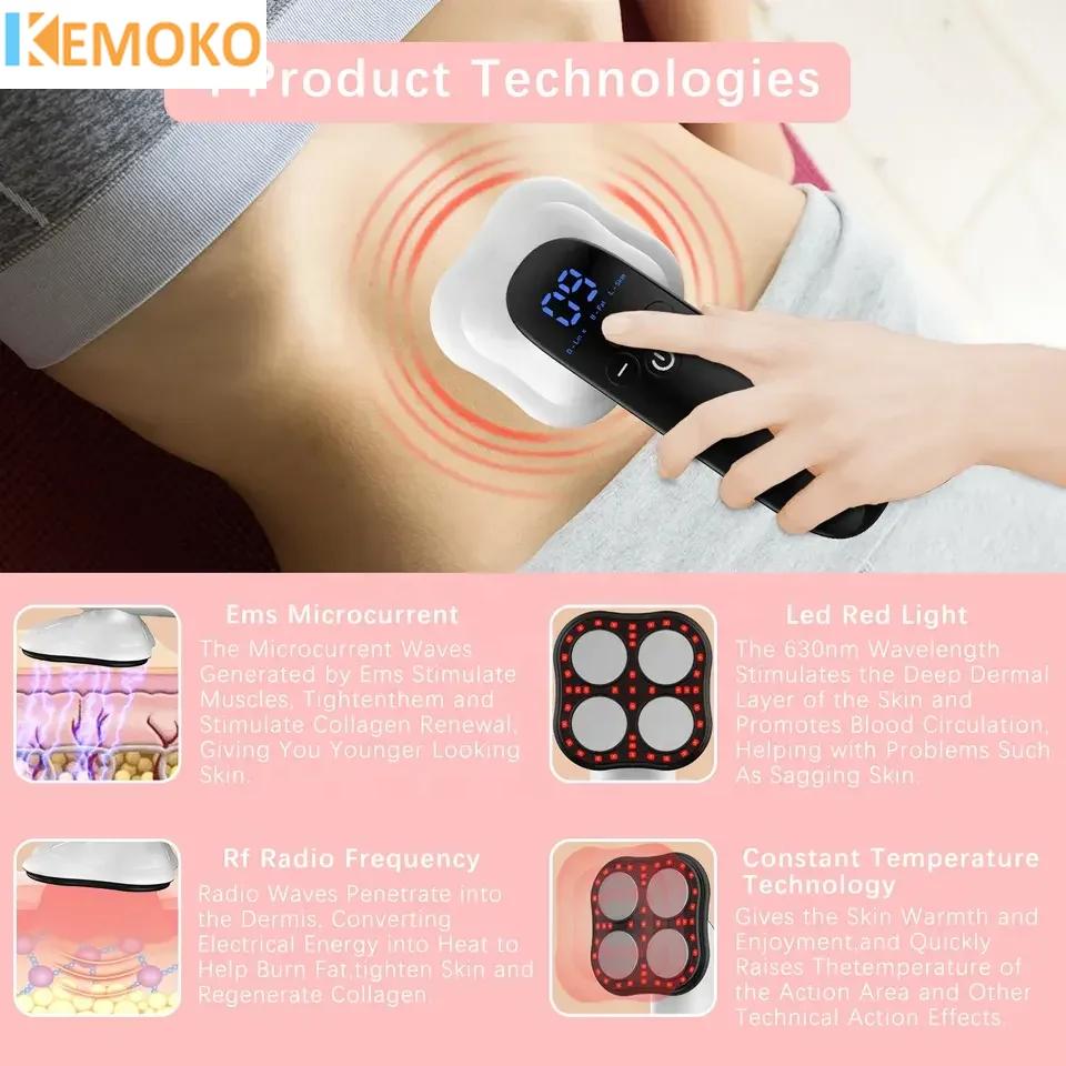 Electric RF Fat Remover Body Massager With Slimming Gel for Waist Arm Leg Butt Cordless Fat Burner Body Belly Sculpting Machine