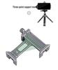 XJT8 Metal Phone Tripod Clamp with Cold Shoe & Mount Head for Desktop Cameras