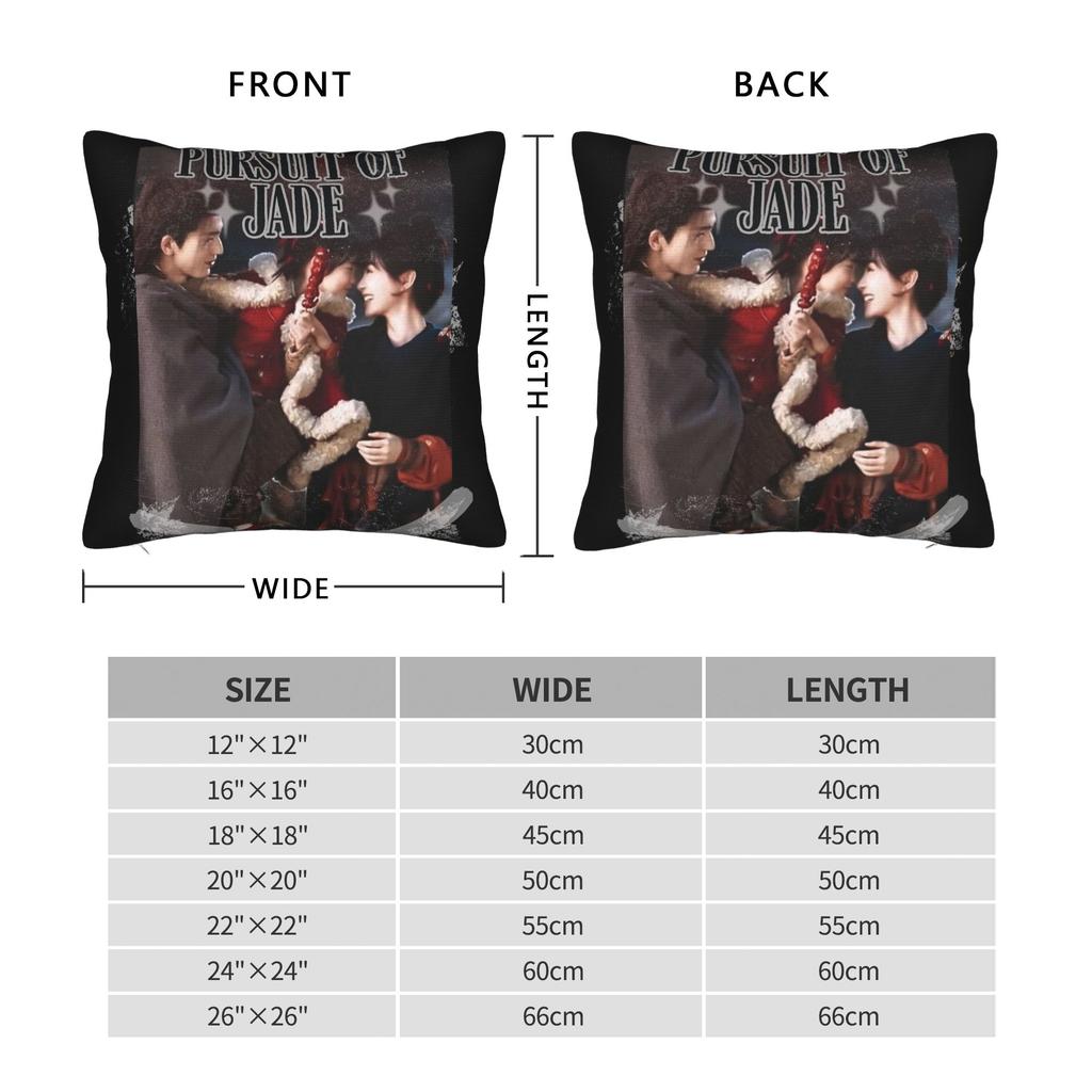 Pursuit Of Jad Chinese Drama Pillowcase Printing Polyester Cushion Cover Decorations Throw Pillow Case Cover Bedroom Square