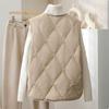 Female Loose Puffer Sleeveless Jacket Autumn Ladies Waistcoat Women Fashion Thin Down Cotton Vest Coat