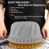Silicone Fluted Cake Pans Non-Stick Kitchen Oven Baking Pans Easy Release Oven Cake Molds with Muffin Pan Donut Pan Loaf Pan