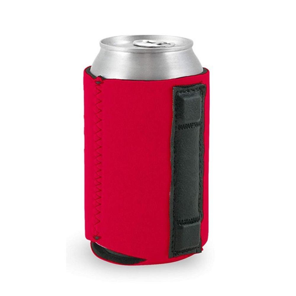 Reusable Can Cooler Insulated Sleeve Neoprene Can Cover New Can Sleeve Camping красный